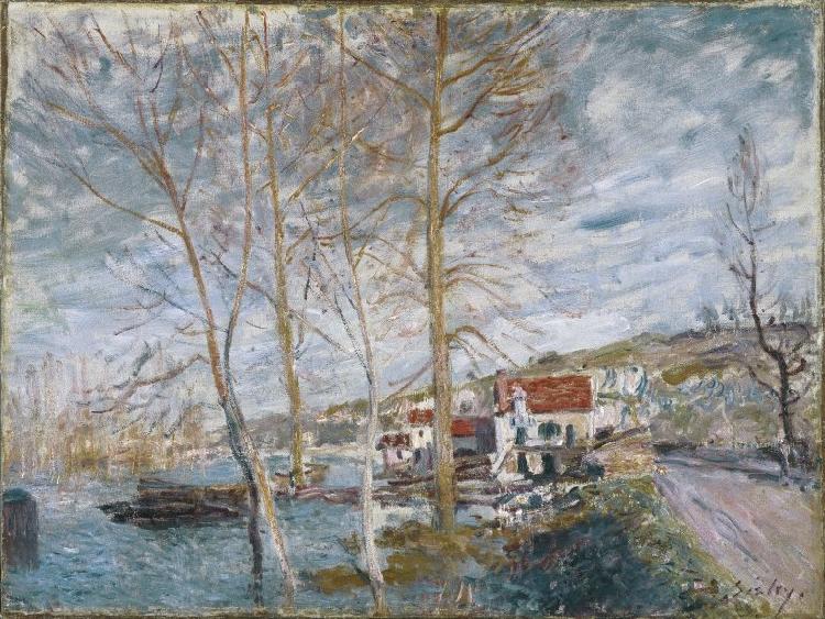 Alfred Sisley Inondation a Moret oil painting picture